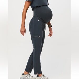 FIGS Yola maternity scrub pants - dark harbor
